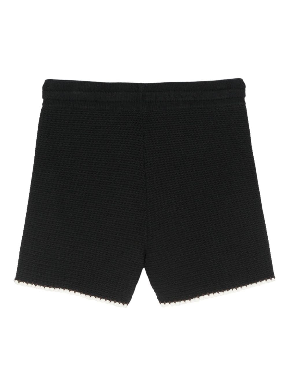 knitted cotton shorts - 2