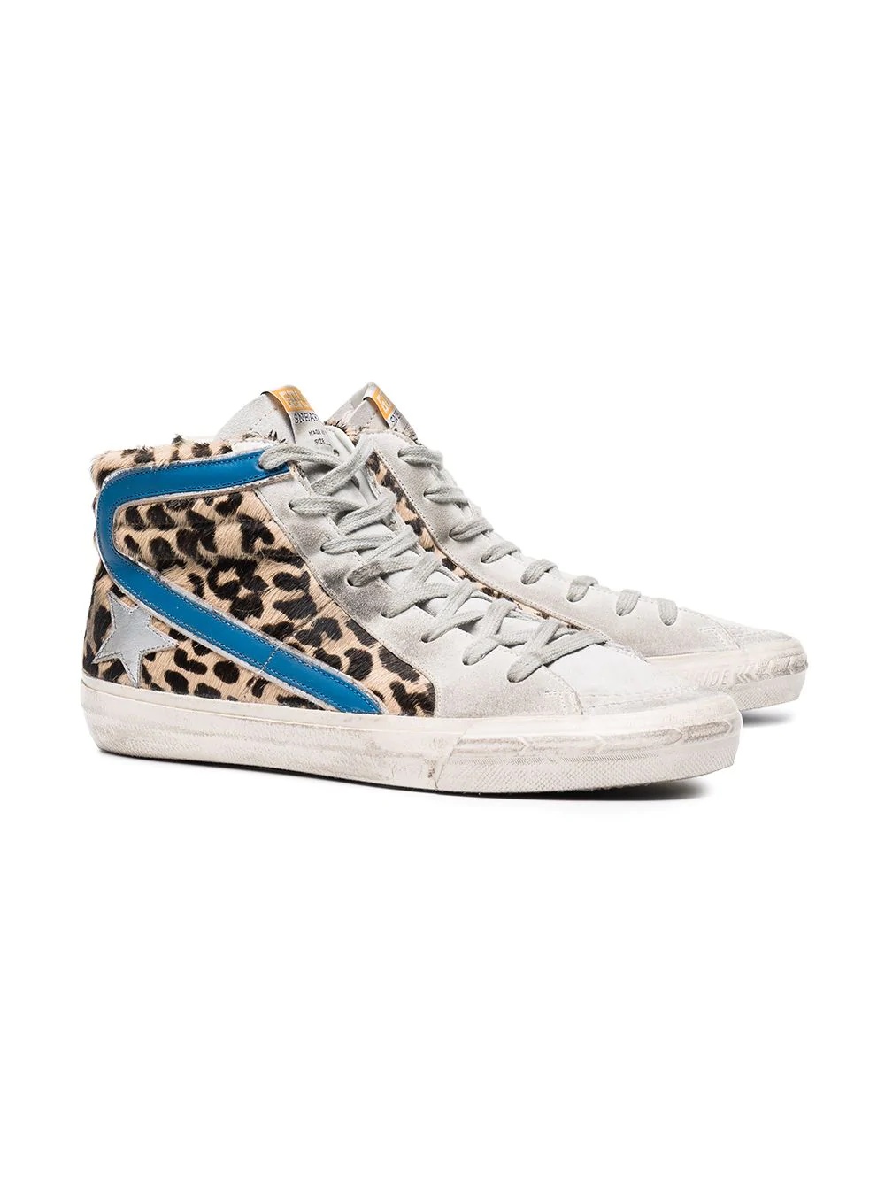 Leopard Print Slide Pony hi top sneakers - 3