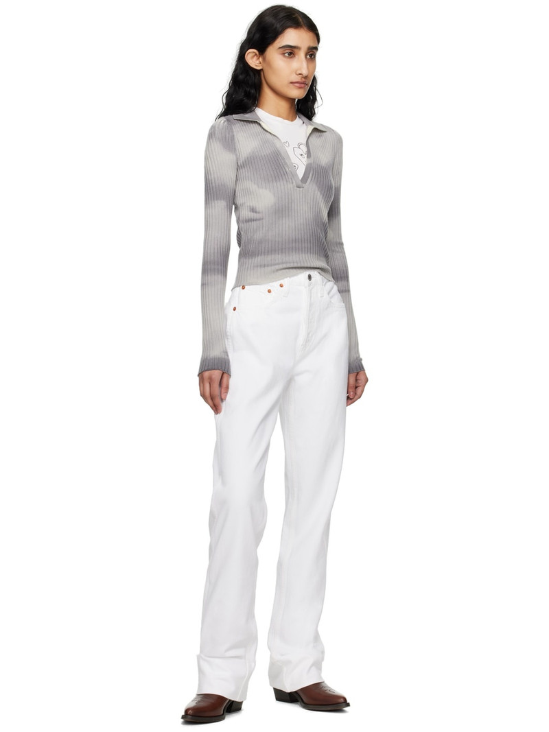 RE/DONE White Loose Long Jeans outlook