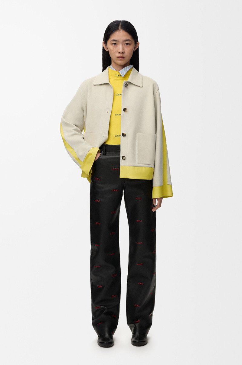 Loewe Turn-up jacket in suede lambskin outlook