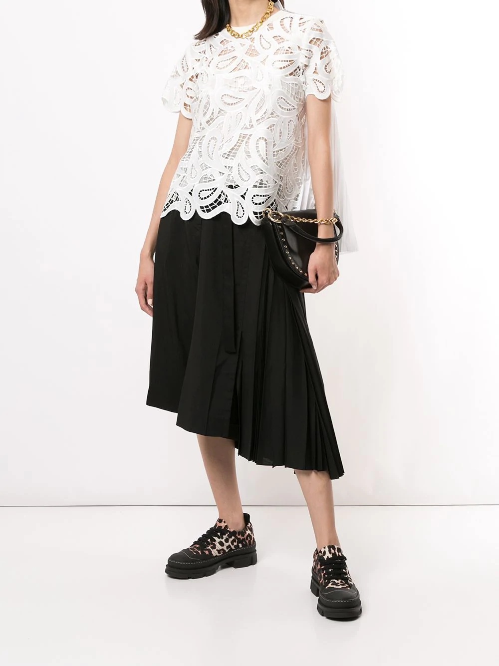 asymmetric midi skirt - 2