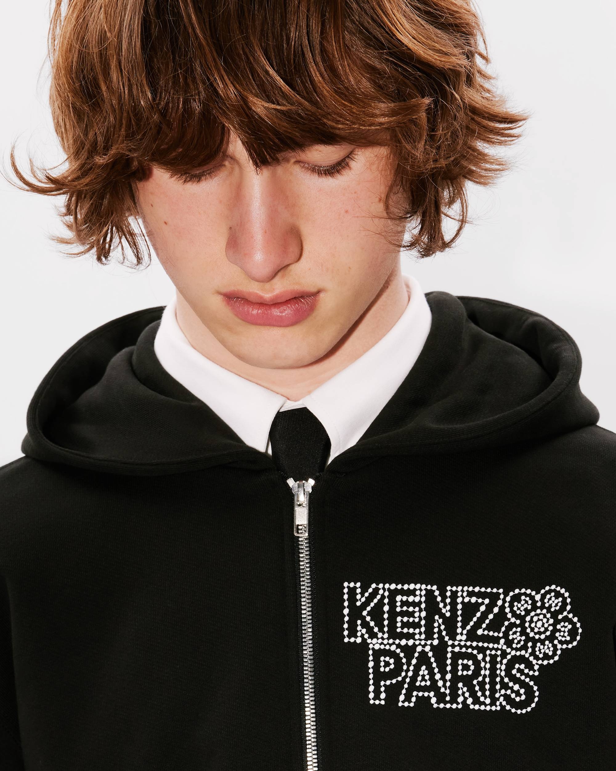 'KENZO Constellation' embroidered zipped hoodie - 7