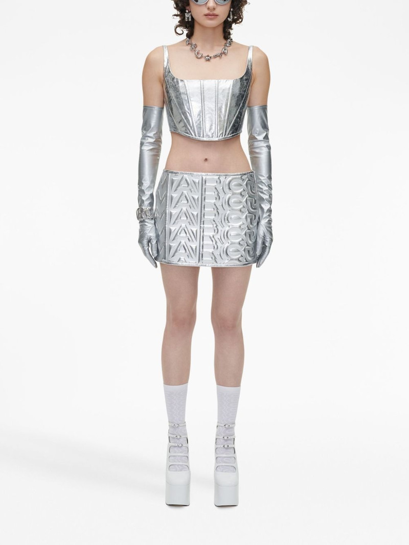 Marc Jacobs Puffy leather miniskirt outlook