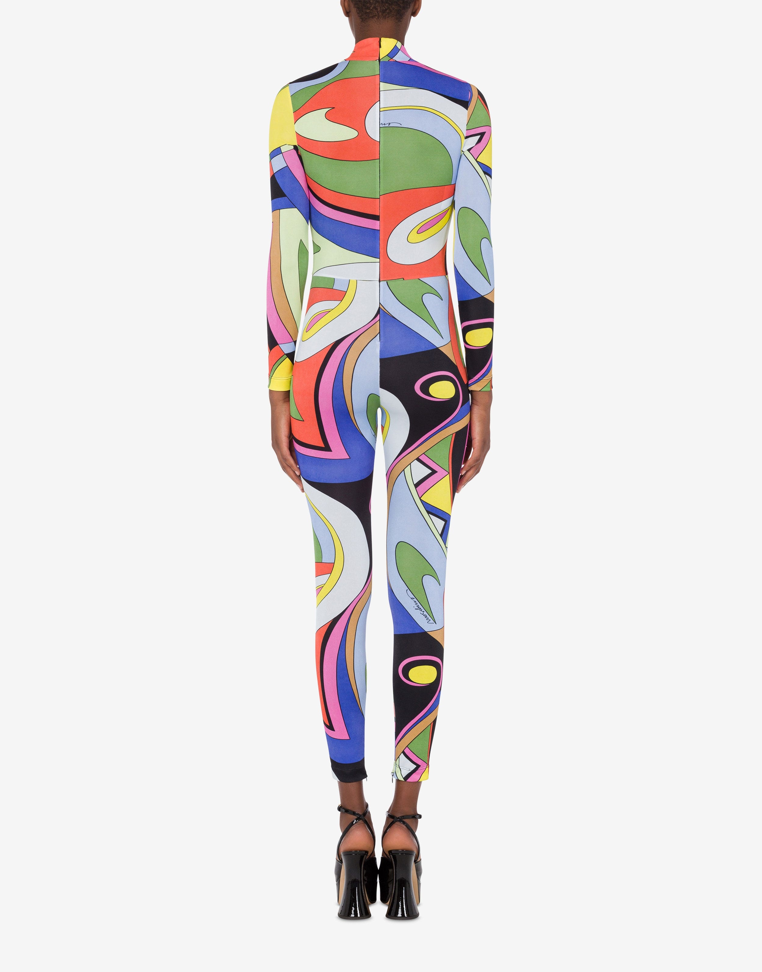 MULTICOLOUR PRINT JERSEY JUMPSUIT - 3