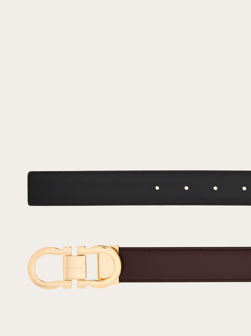FERRAGAMO Reversible and adjustable Gancini belt outlook