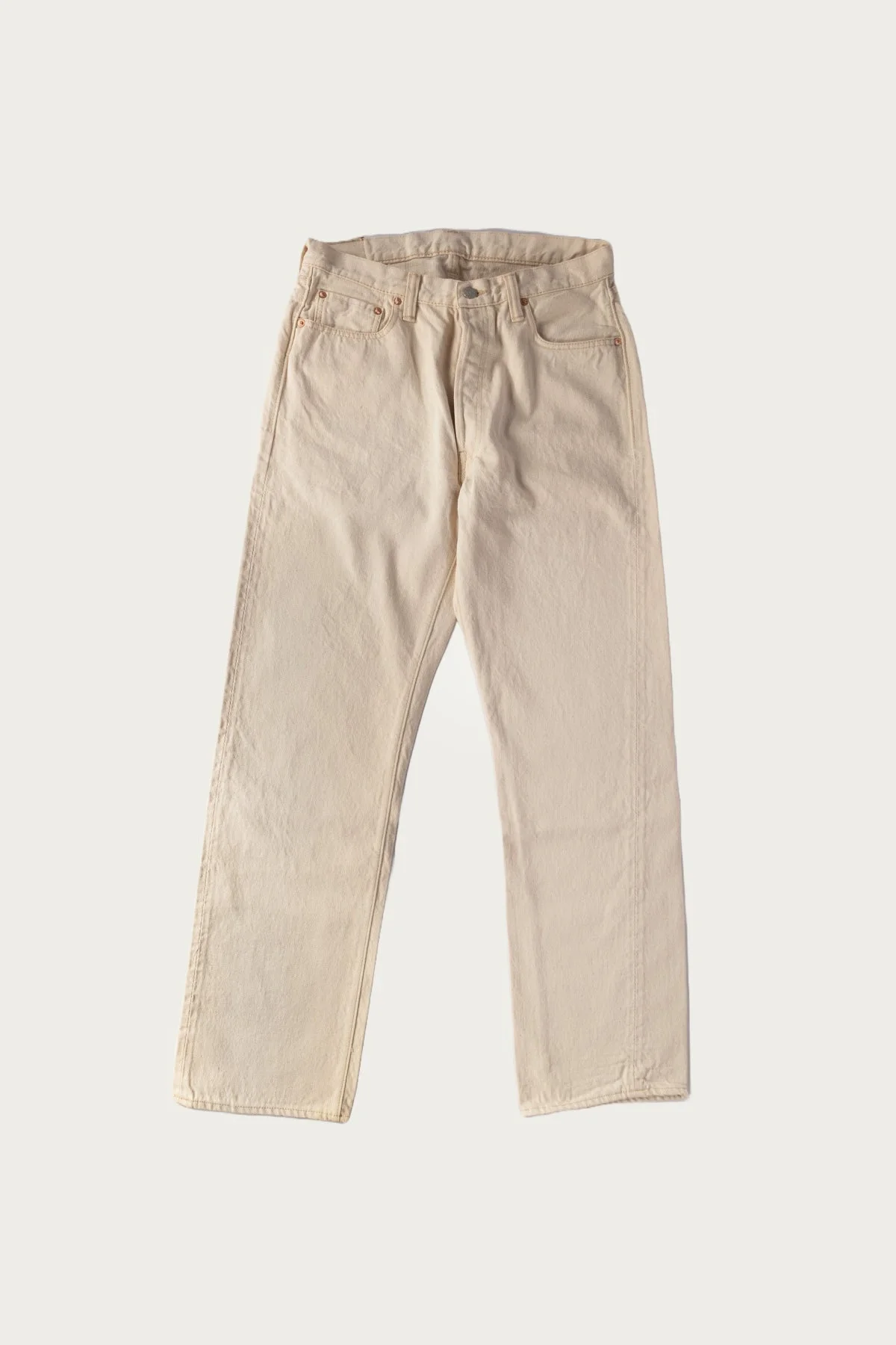0105EC - Wide Denim - Ecru - 1