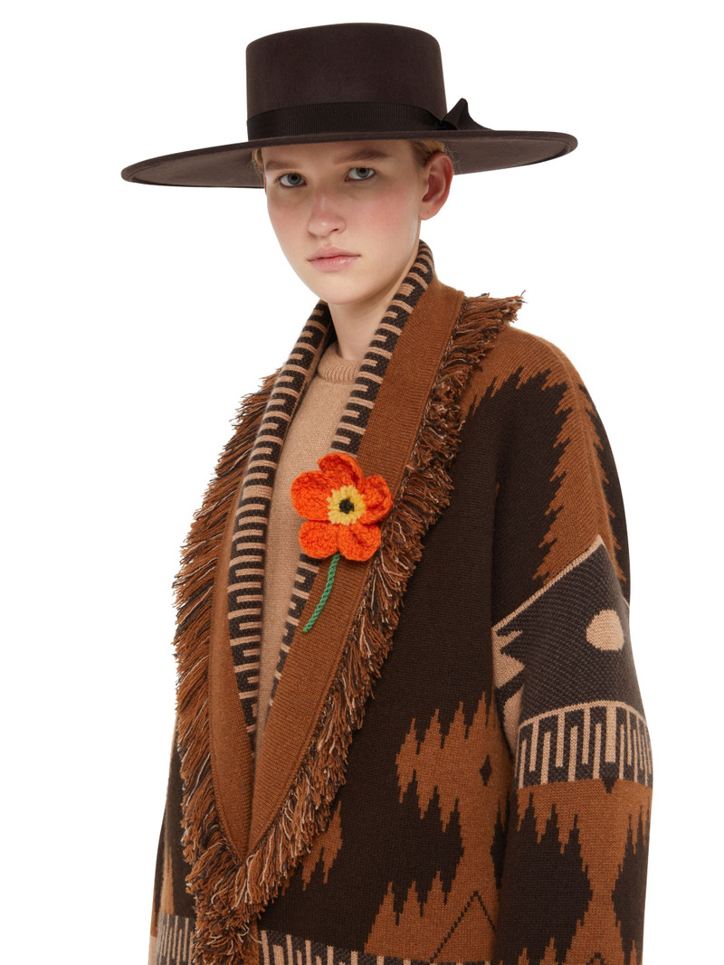 Alanui Poppy Embroidered Brooch outlook