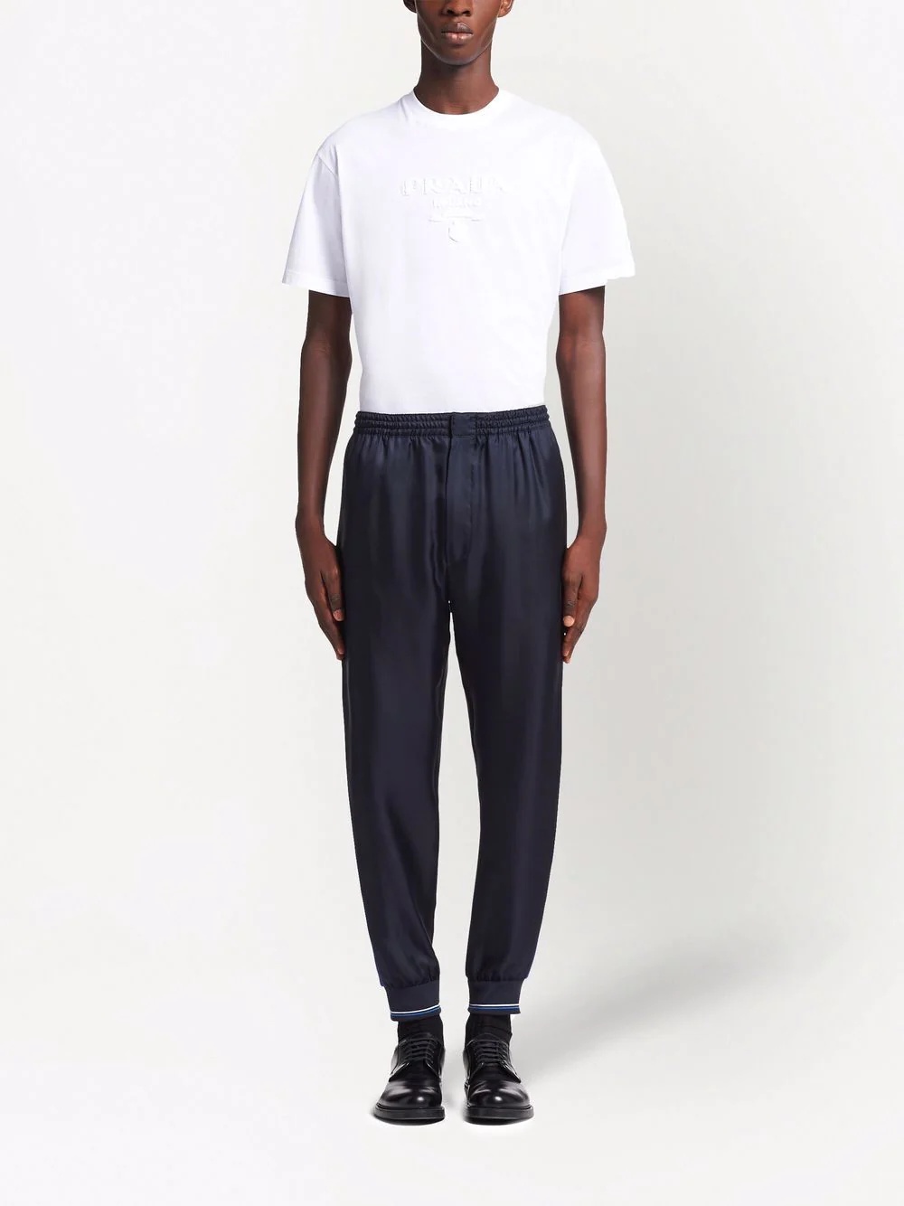 side stripe tapered track pants - 2