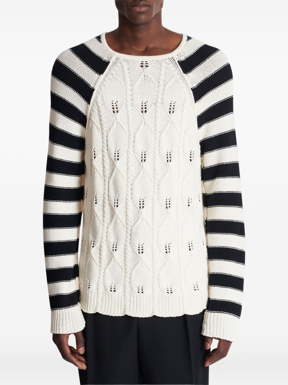 cable-knit jumper - 6