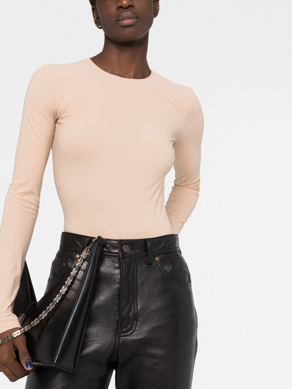 round-neck jersey bodysuit - 5
