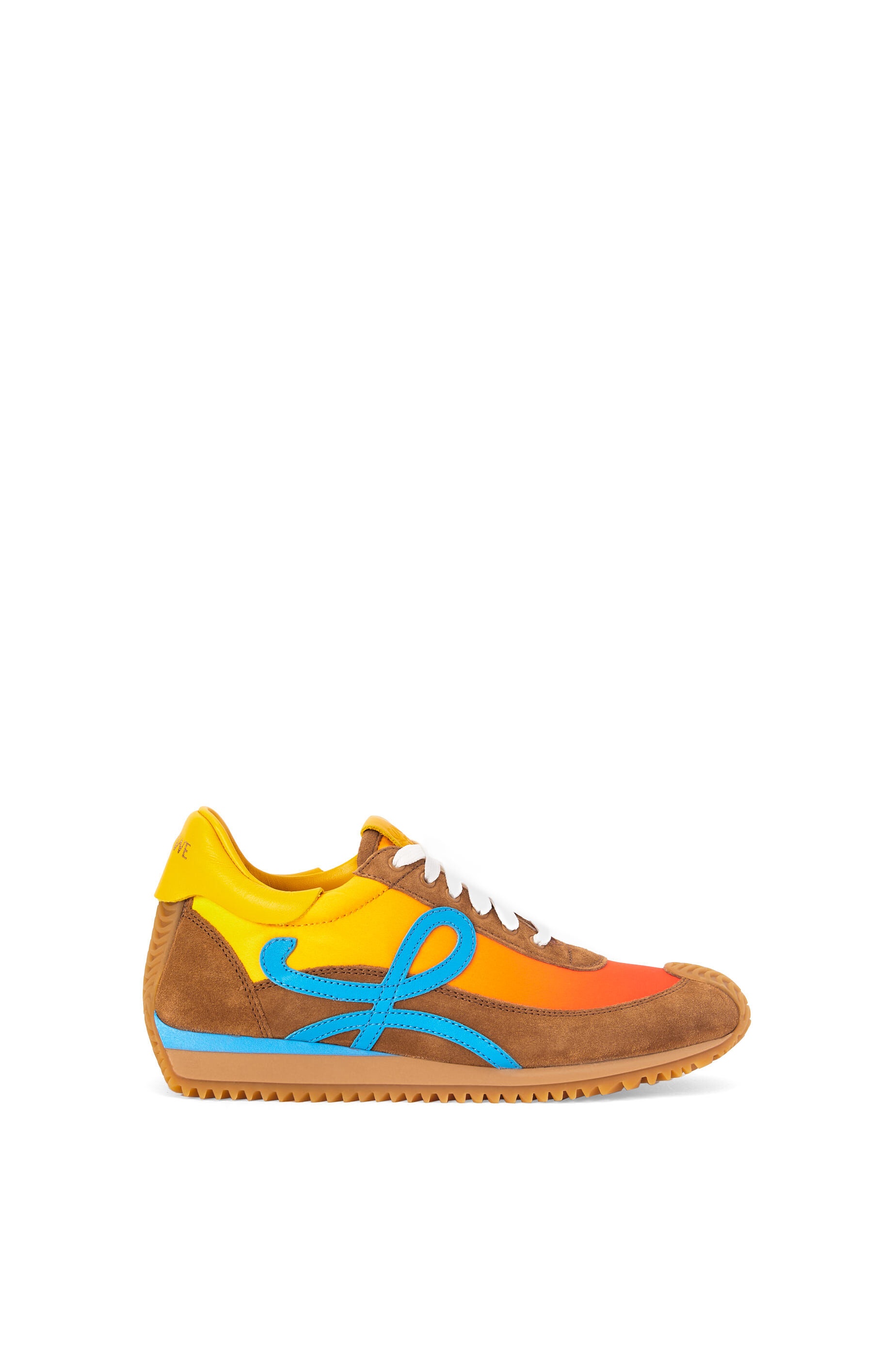 Flow runner in nylon and suede - 1