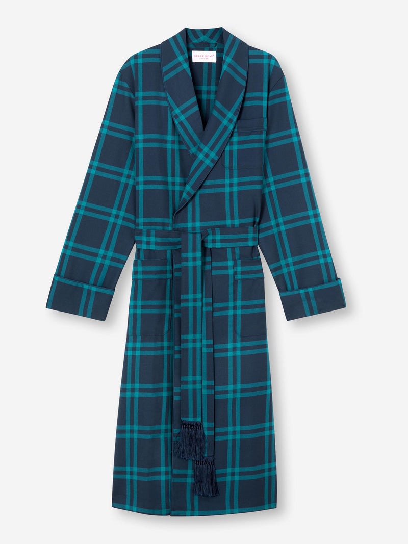 Men's Robe York 46 Wool Navy - 1