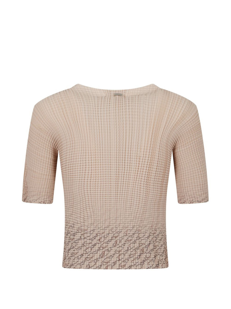 Herno textured abstract-print T-shirt outlook