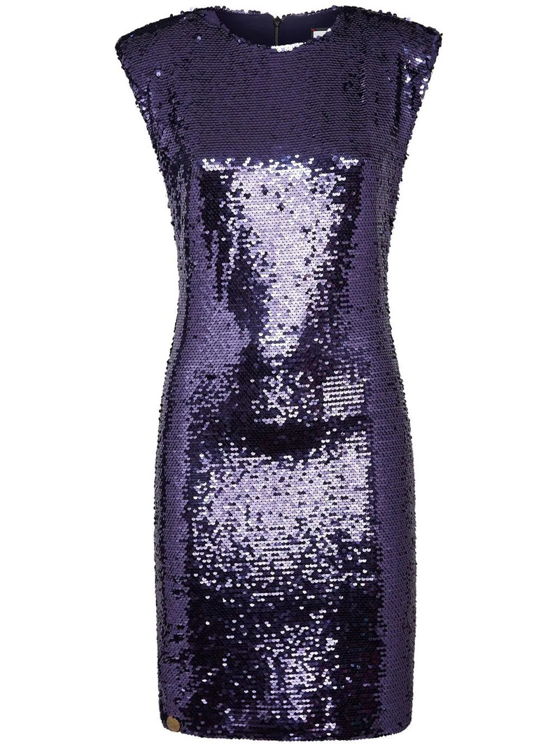sequin-embellished sleeveless dress 1