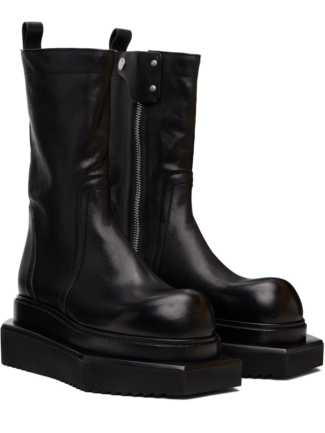 Black Concordians Zipped Turbo Cyclops Boots - 4