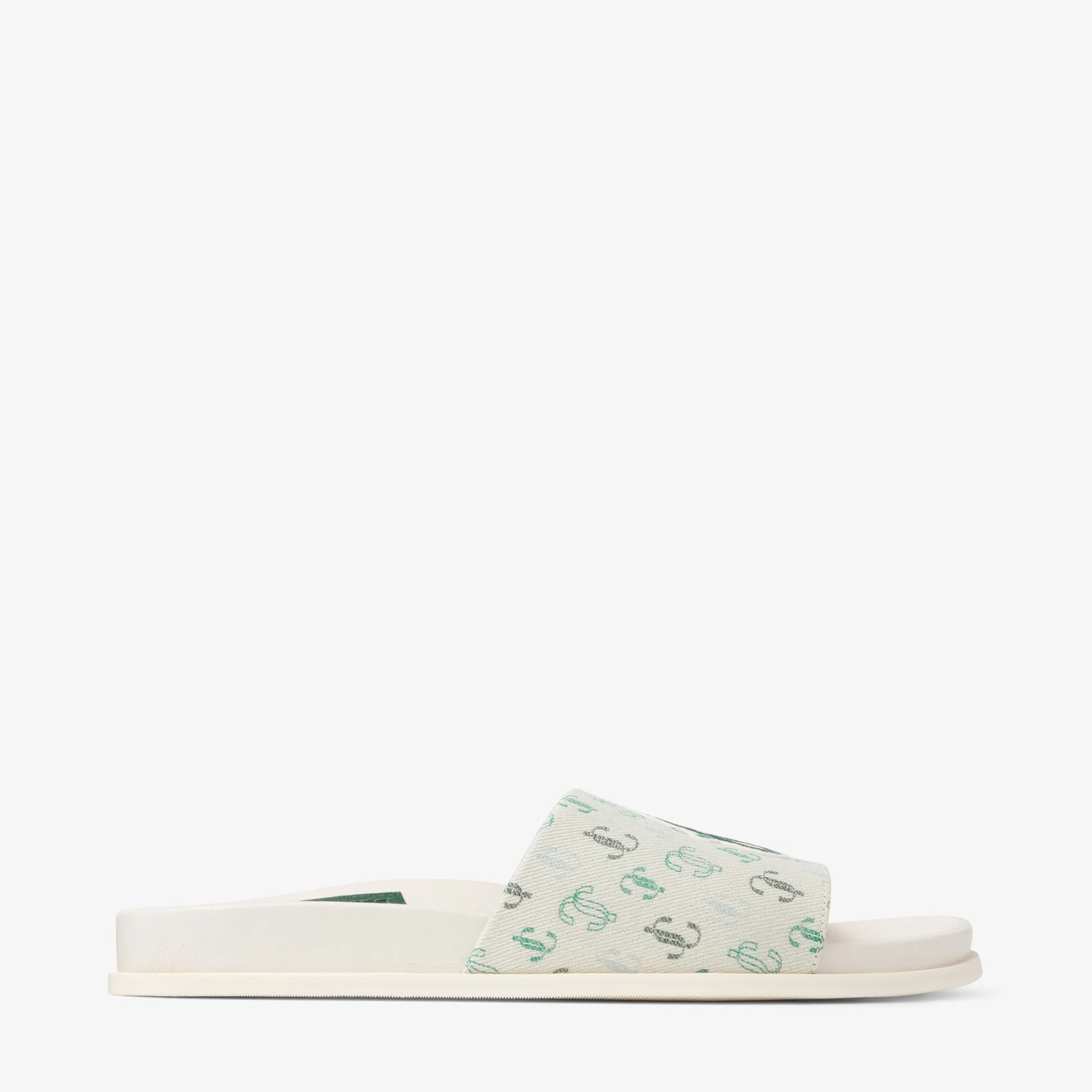 Jimmy Choo / Malbon 2.0 Slide F
Monogram Embroidered Jacquard Slides - 1