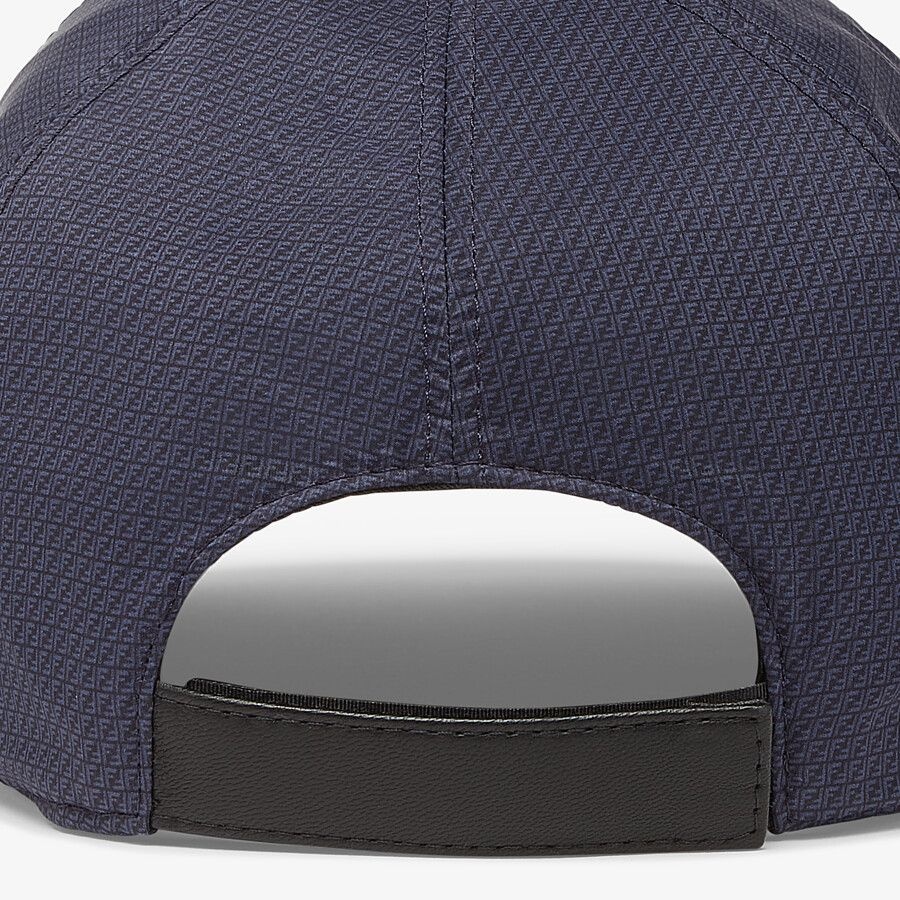 Blue fabric baseball cap - 2