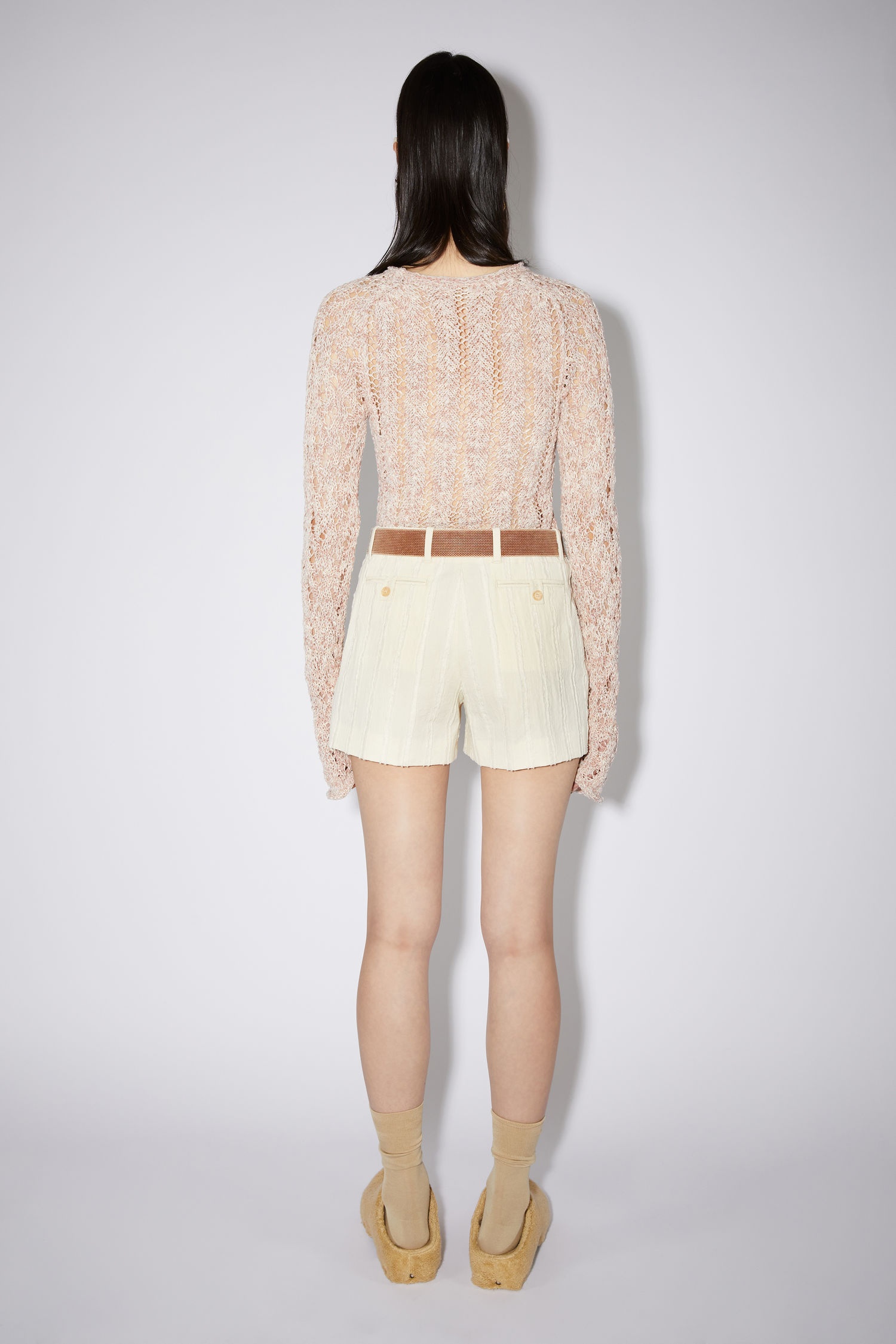 Tailored shorts - Mushroom beige - 3