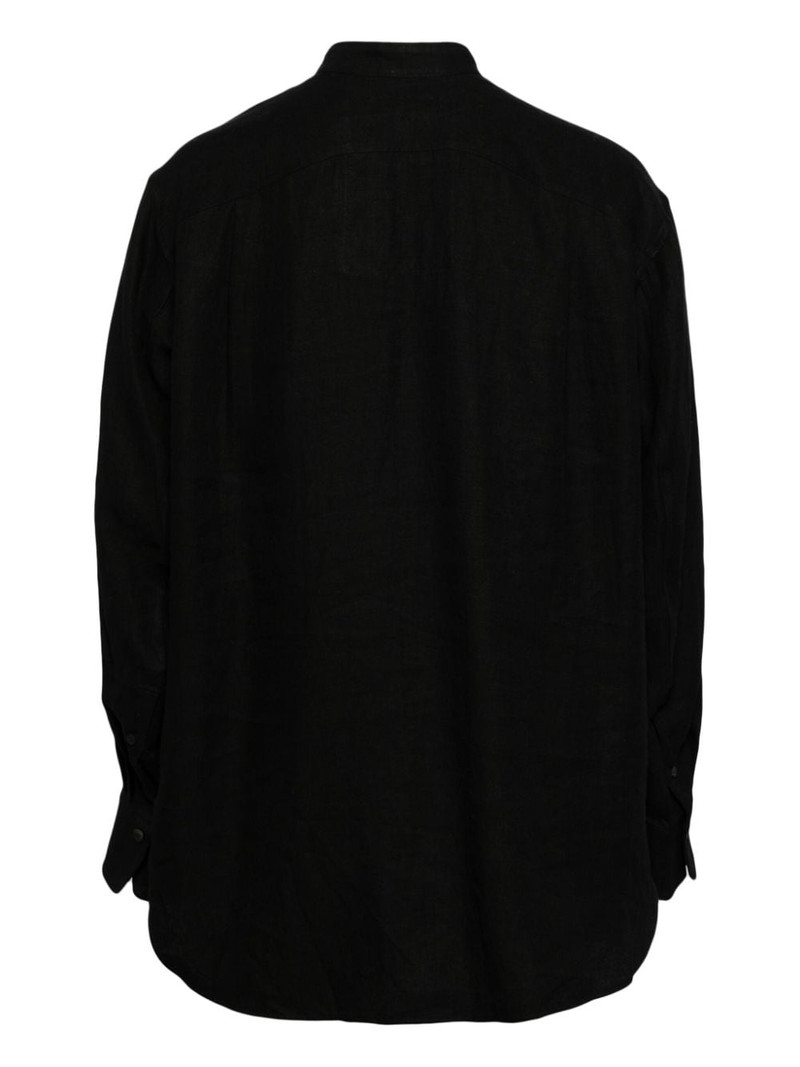 Ziggy Chen asymmetric pleated shirt outlook