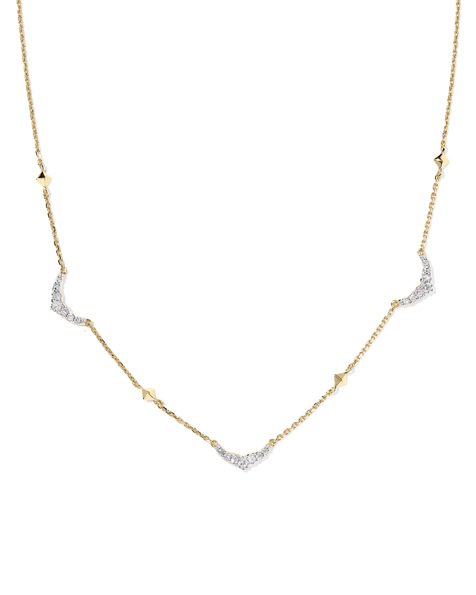 0.17 ct Sophee 14k Yellow Gold Strand Necklace - 1