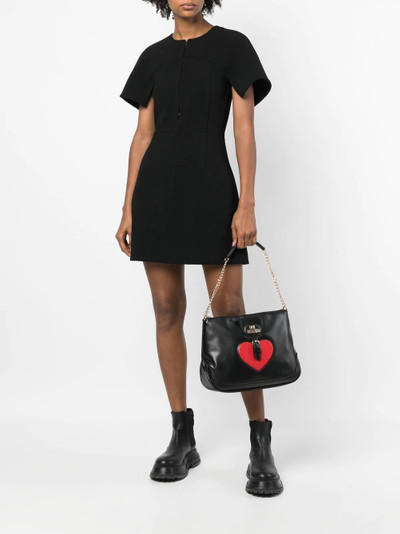 Moschino heart-patch shoulder bag outlook