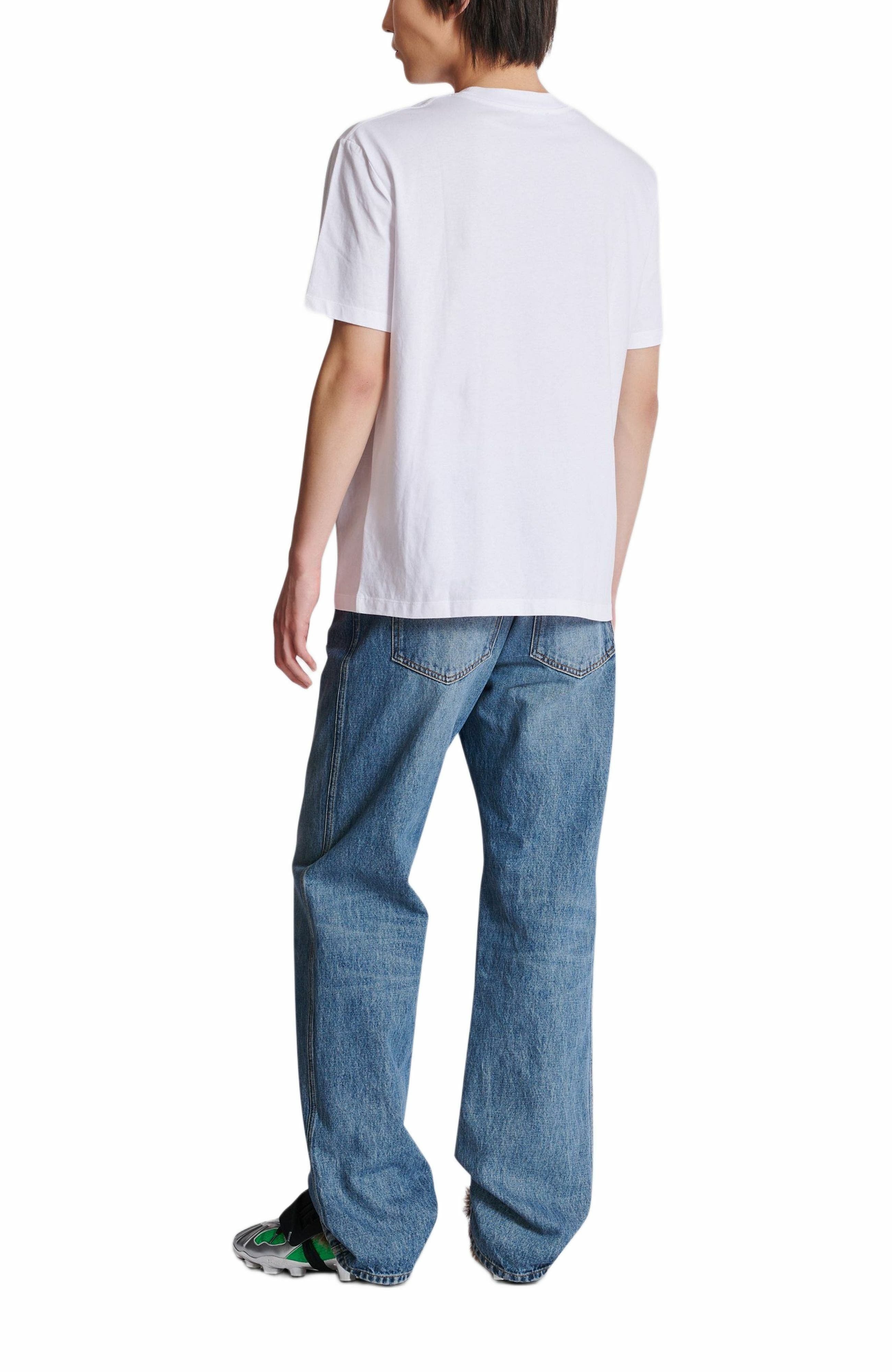 T-shirt with Balmain Lipstick print in Red at Nordstrom - 3