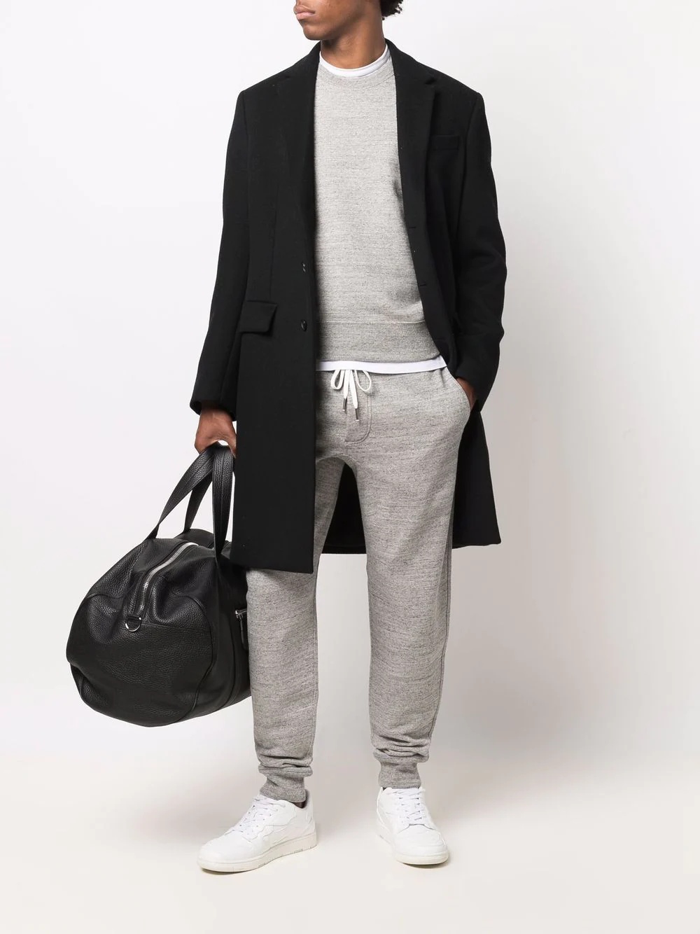 mélange-effect track pants - 2