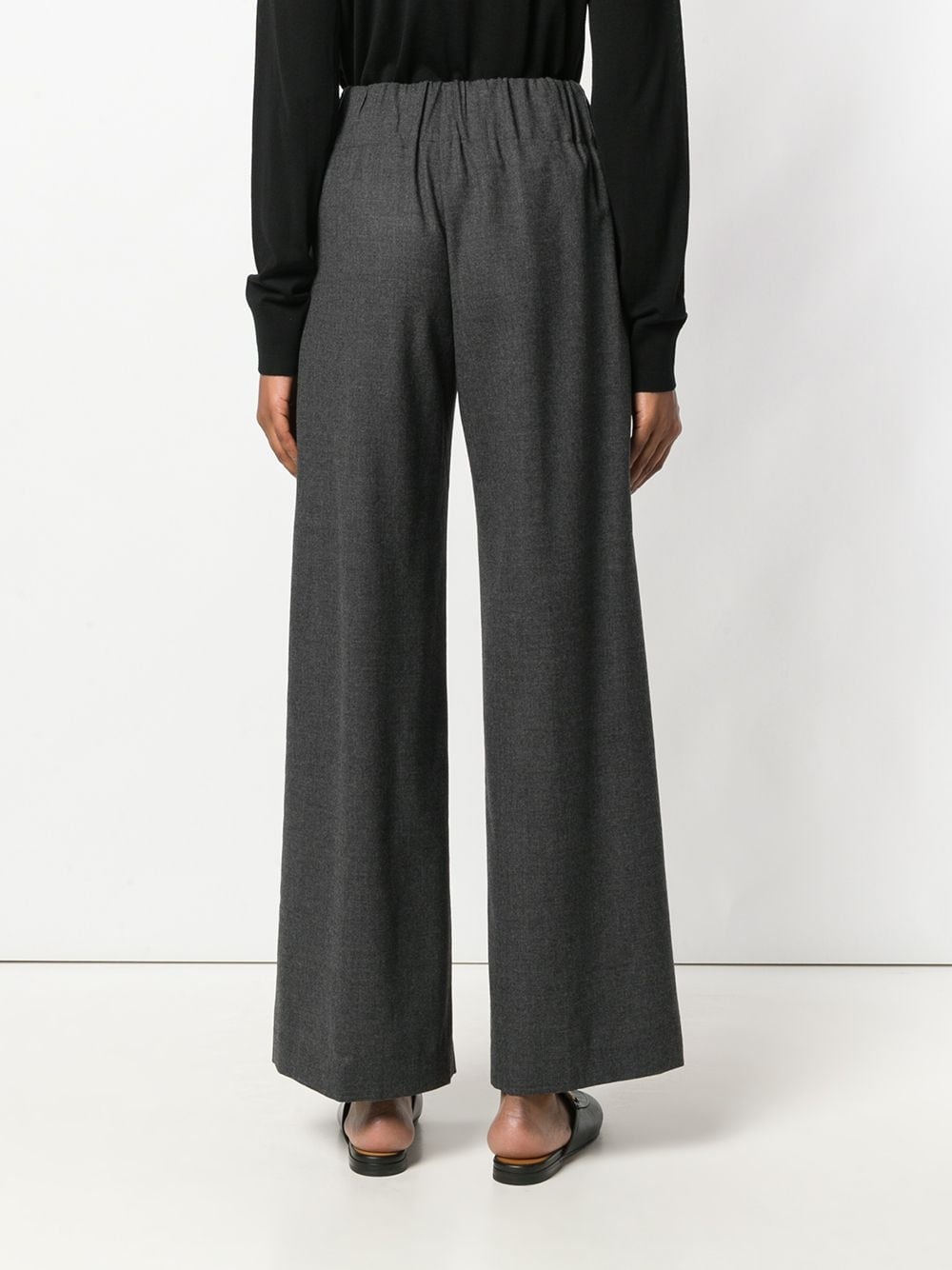 pleated flared trousers - 4