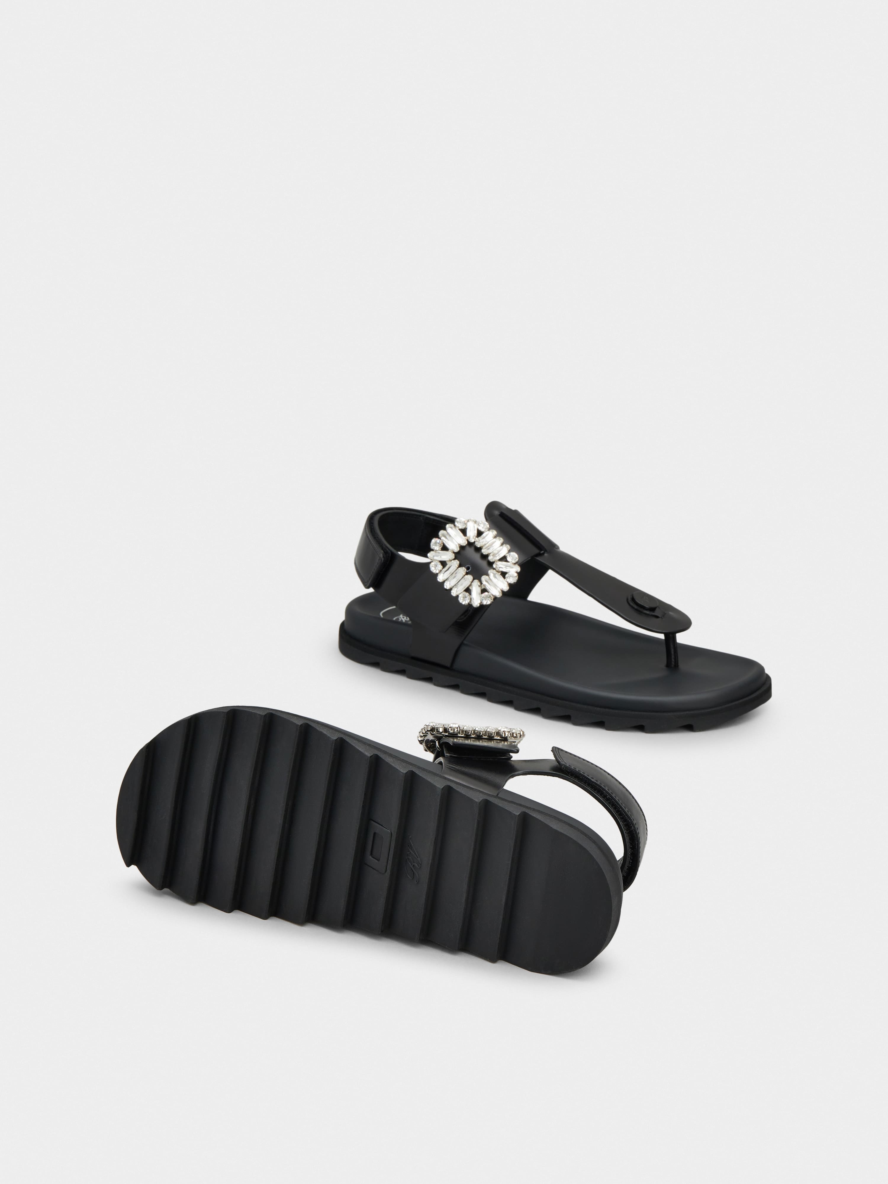 【関税&送料込】Roger Vivier Sandalo Roger Vivier Slidy Viv Sandals | Silver | FARFETCH