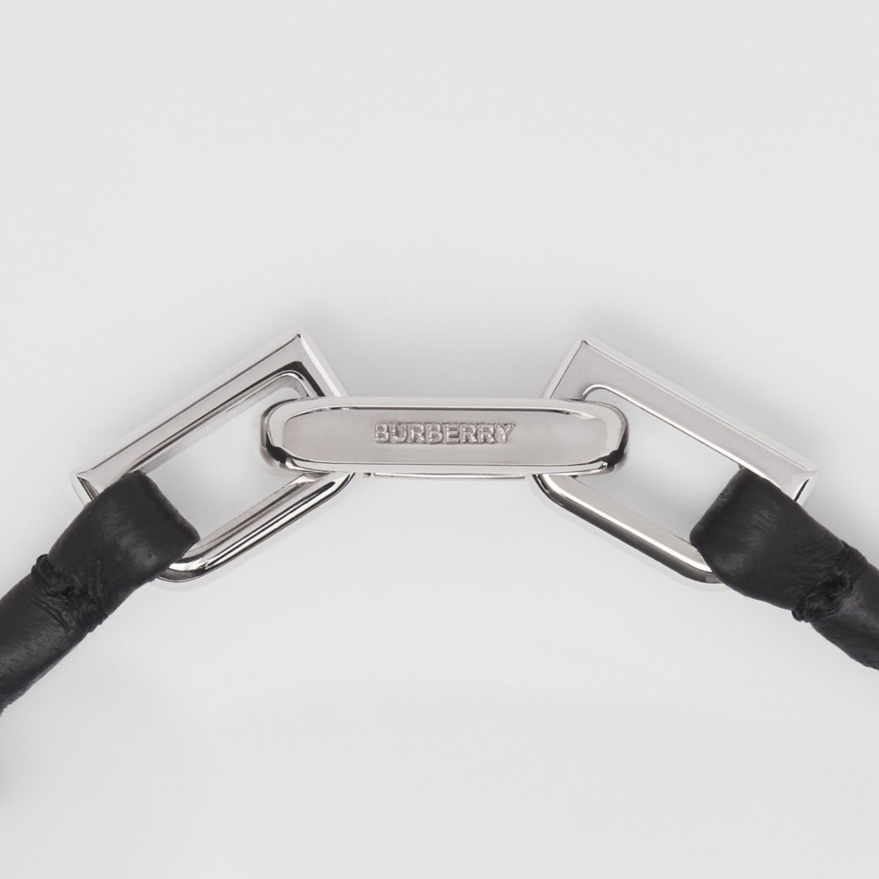 Chain-link Clasp Lambskin Bracelet - 2