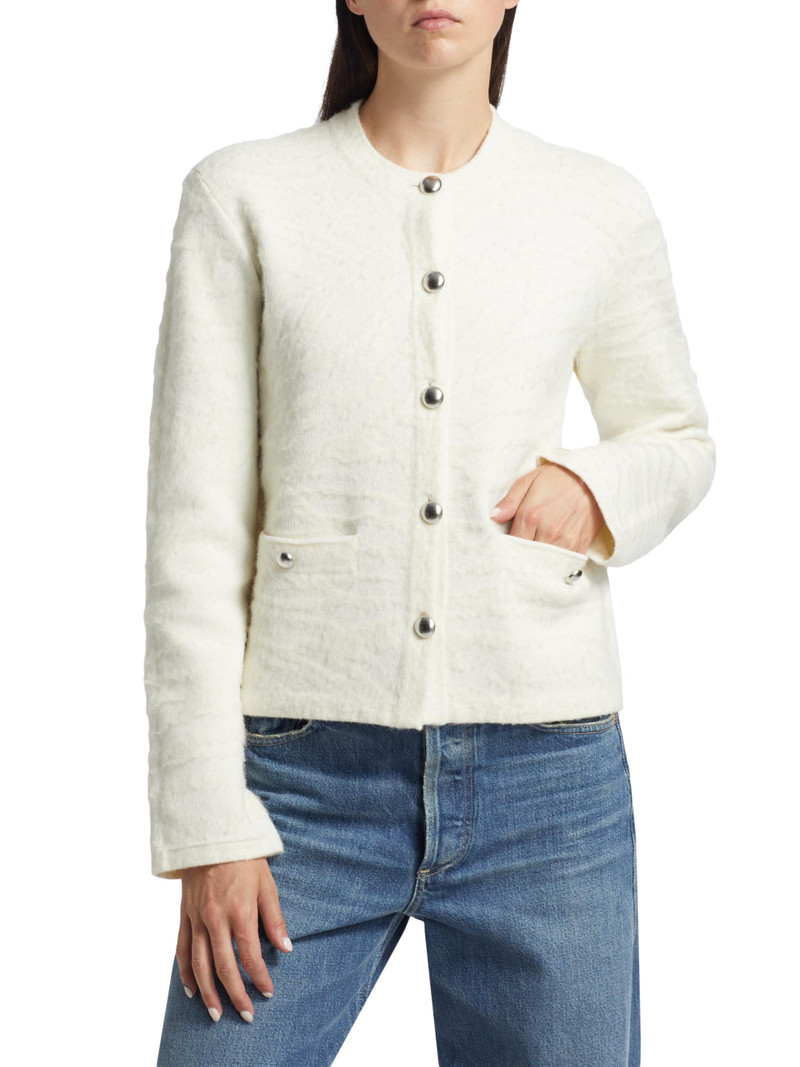 Women's Josephine Textured-Knit Jacket - Eggshell 3