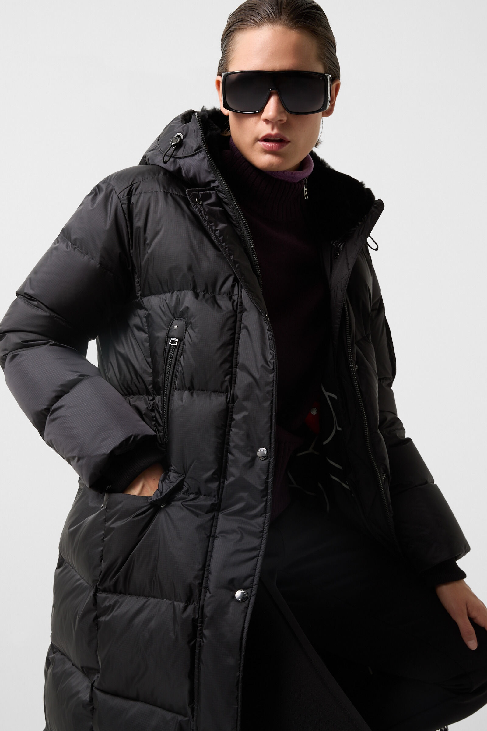 Jonna down coat in Black - 4
