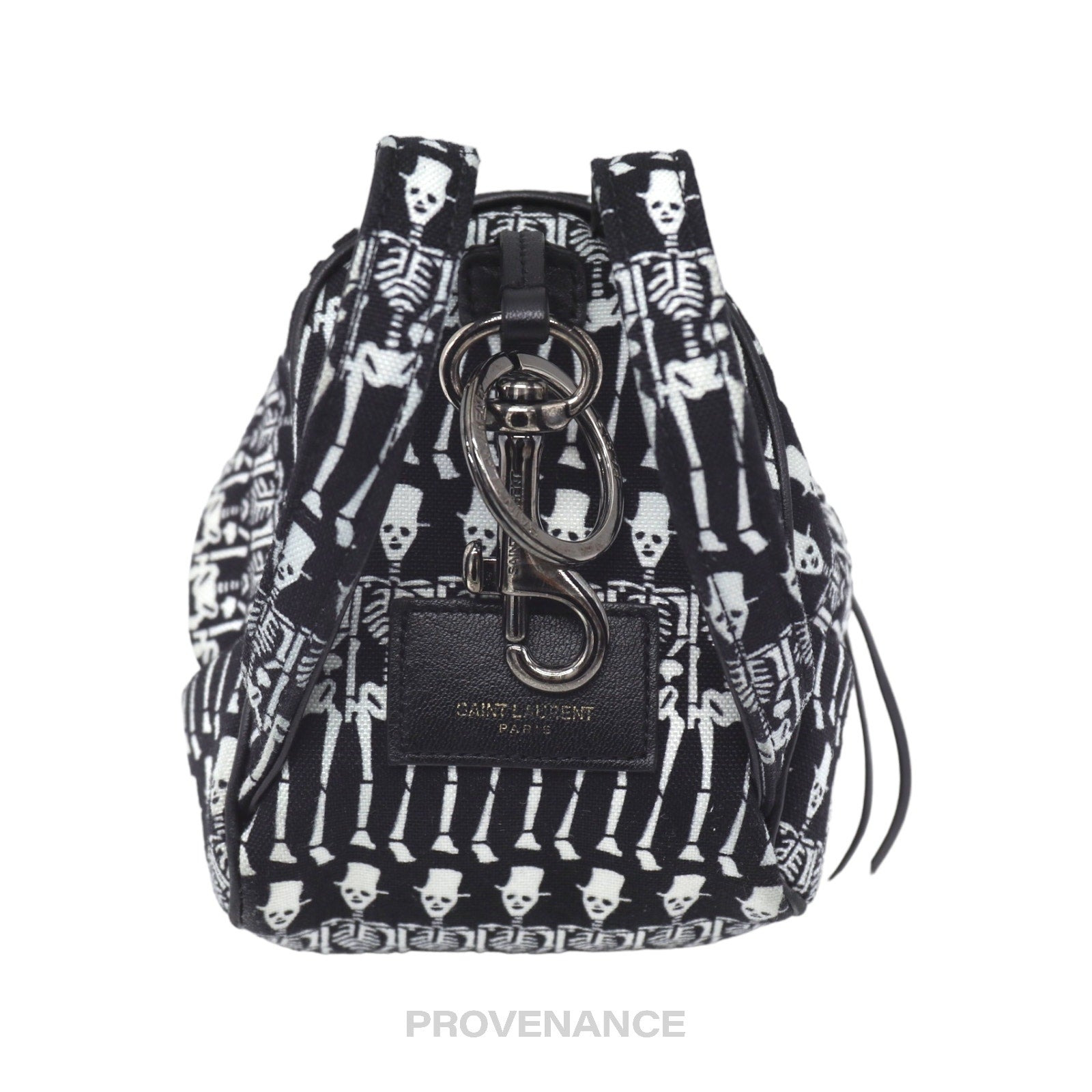 Saint Laurent Paris SLP City Backpack Keychain - Skeleton - 2