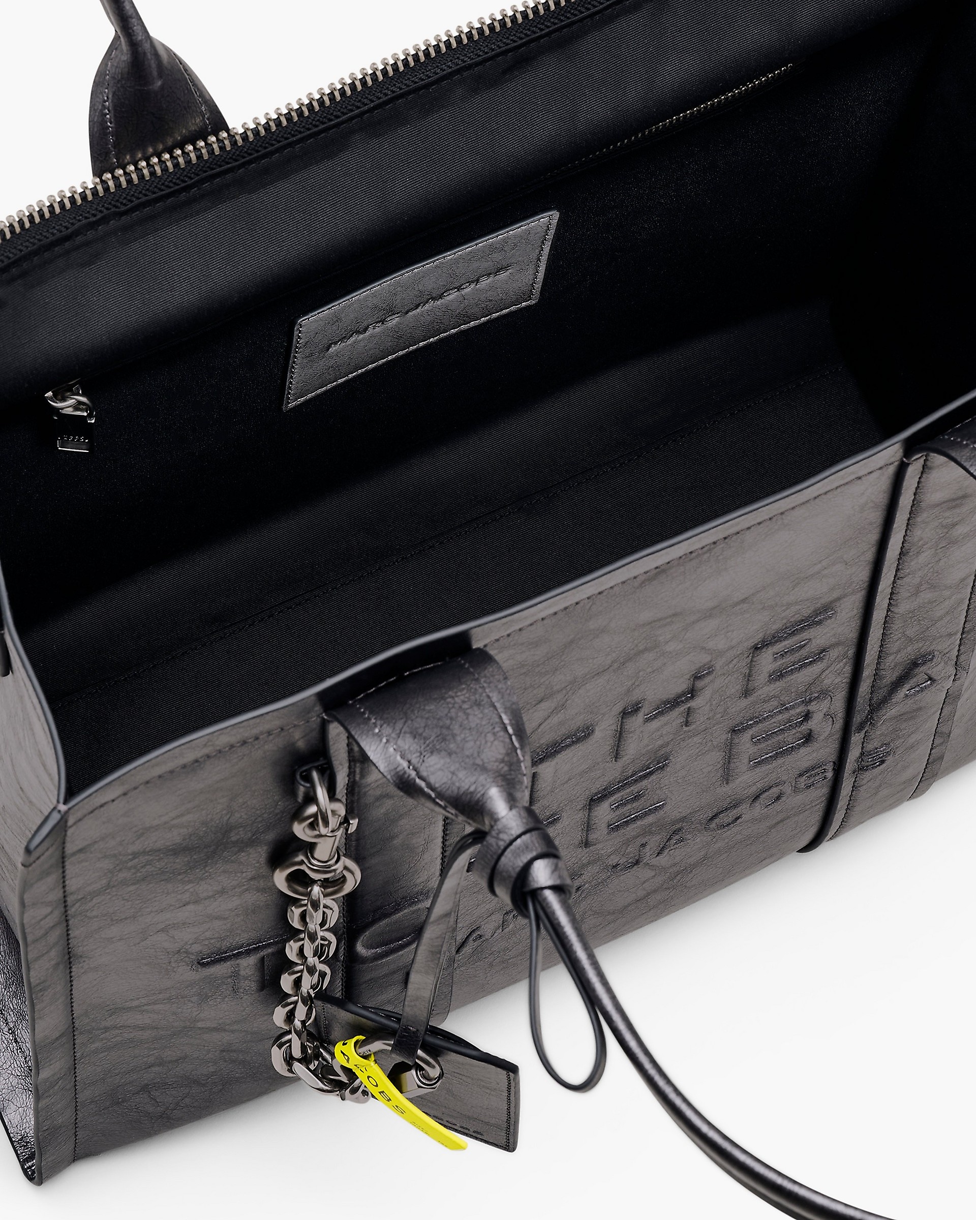 THE METALLIC DISTRESSED LARGE TOTE BAG - 7