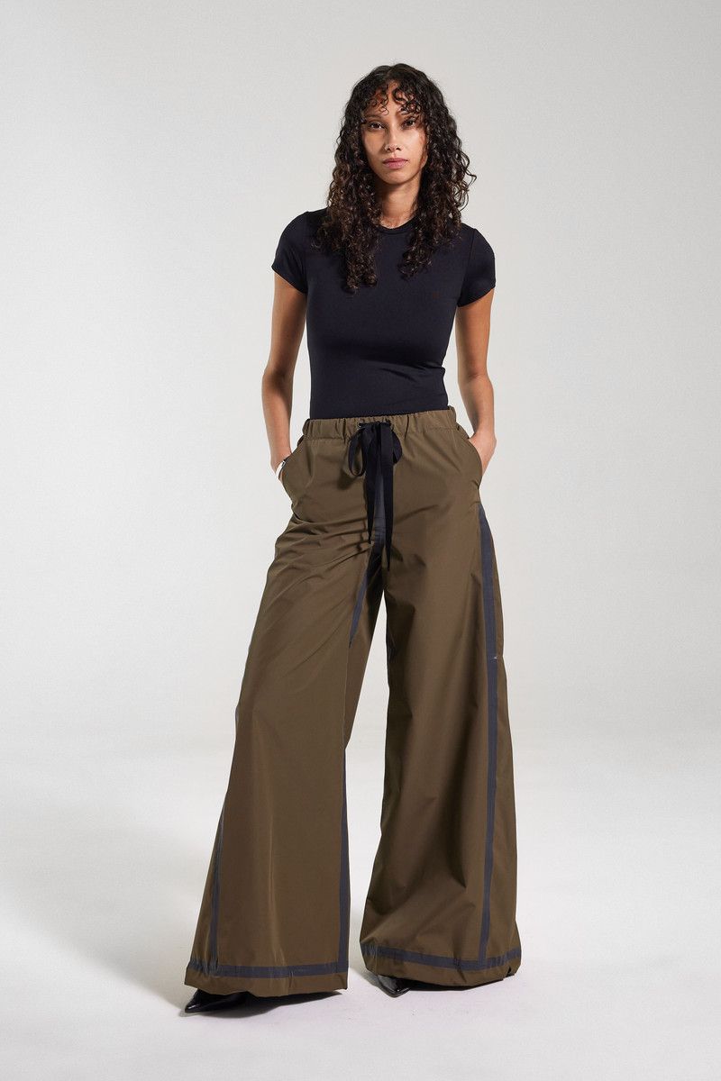 Karla Trousers Tape Matte Green Green 5