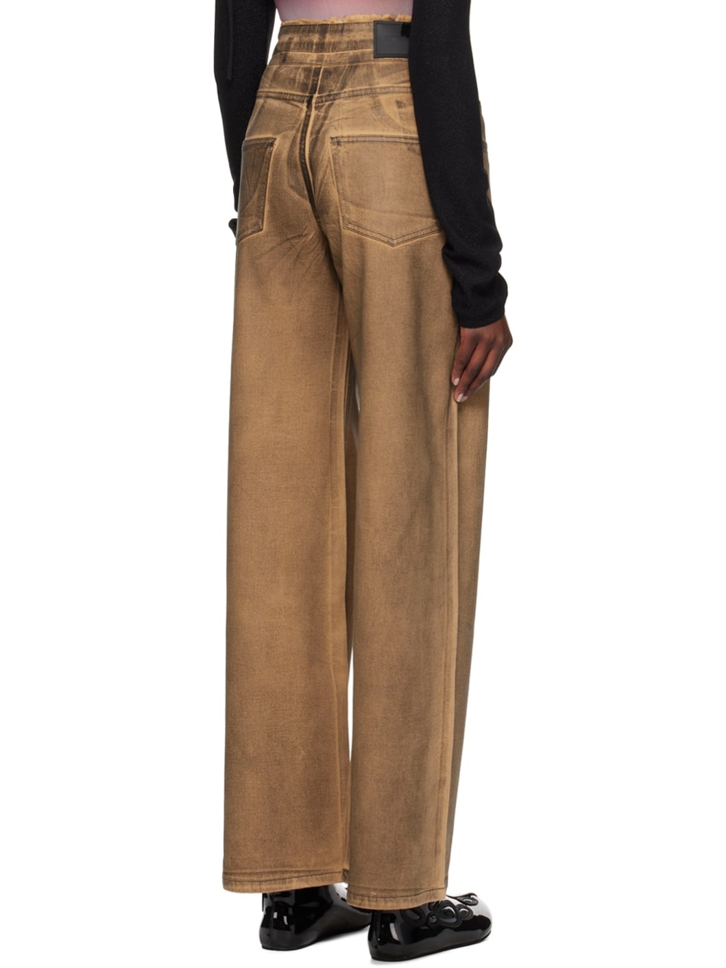 SSENSE Exclusive Orange Jeans - 3