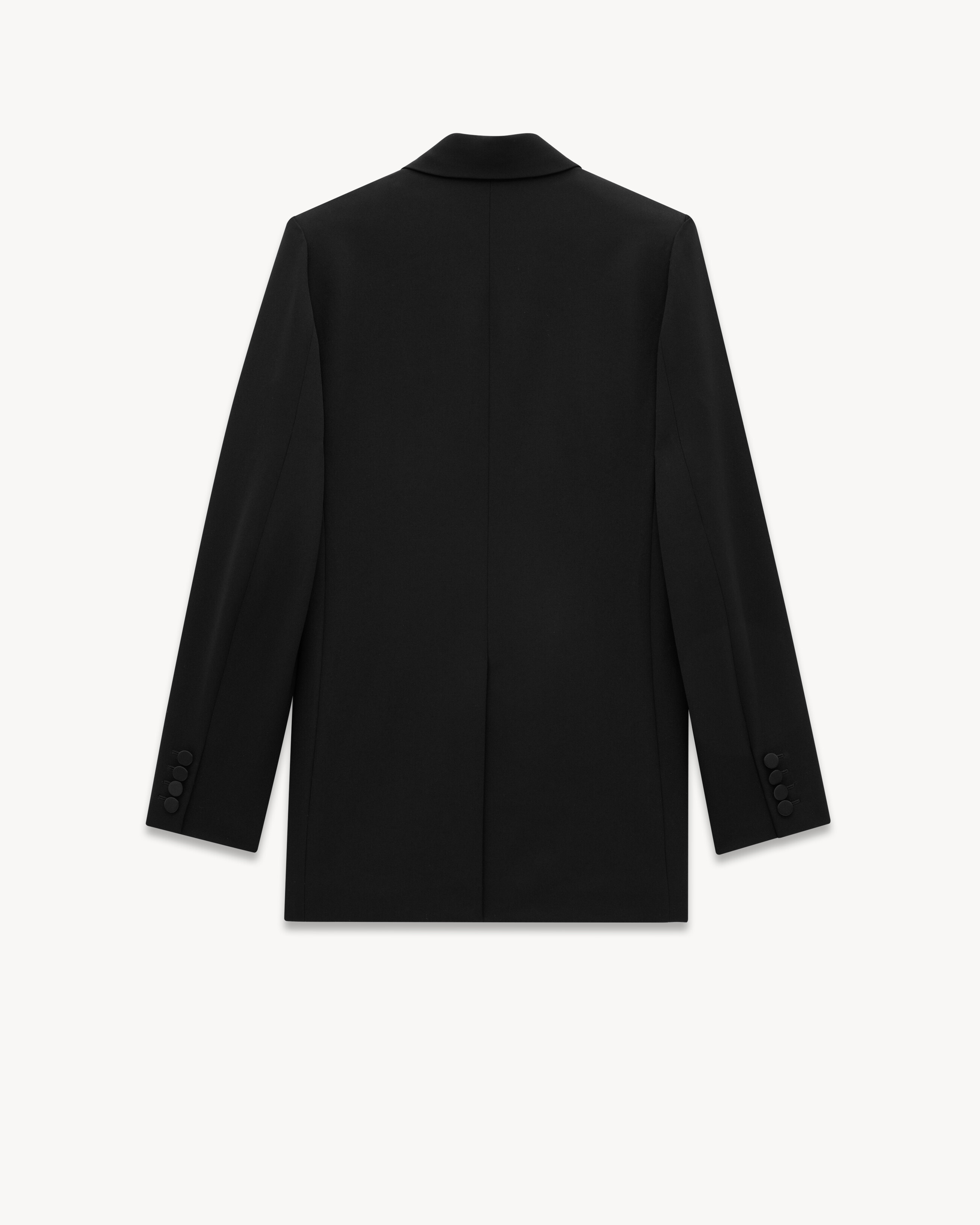 TUXEDO JACKET IN GRAIN DE POUDRE - 2
