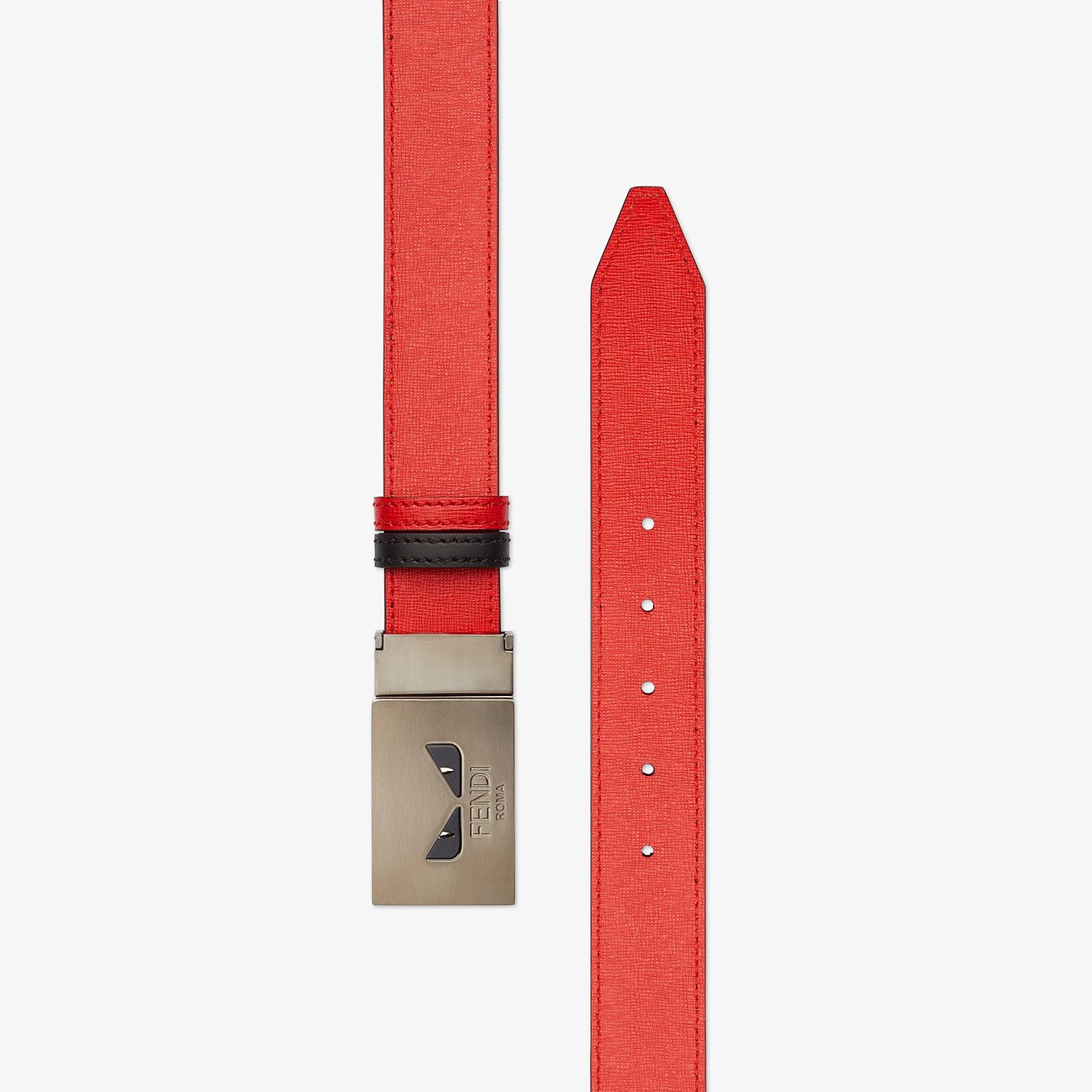 Black and red reversible belt - 2