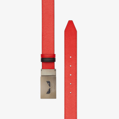 FENDI Black and red reversible belt outlook