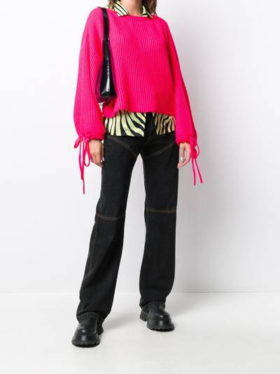 MSGM drawstring sleeves jumper outlook