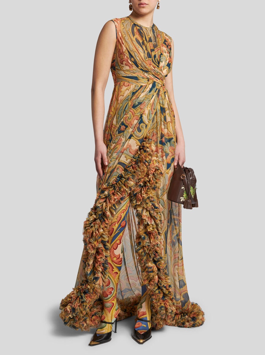 BAROQUE PAISLEY TIGHTS - 3