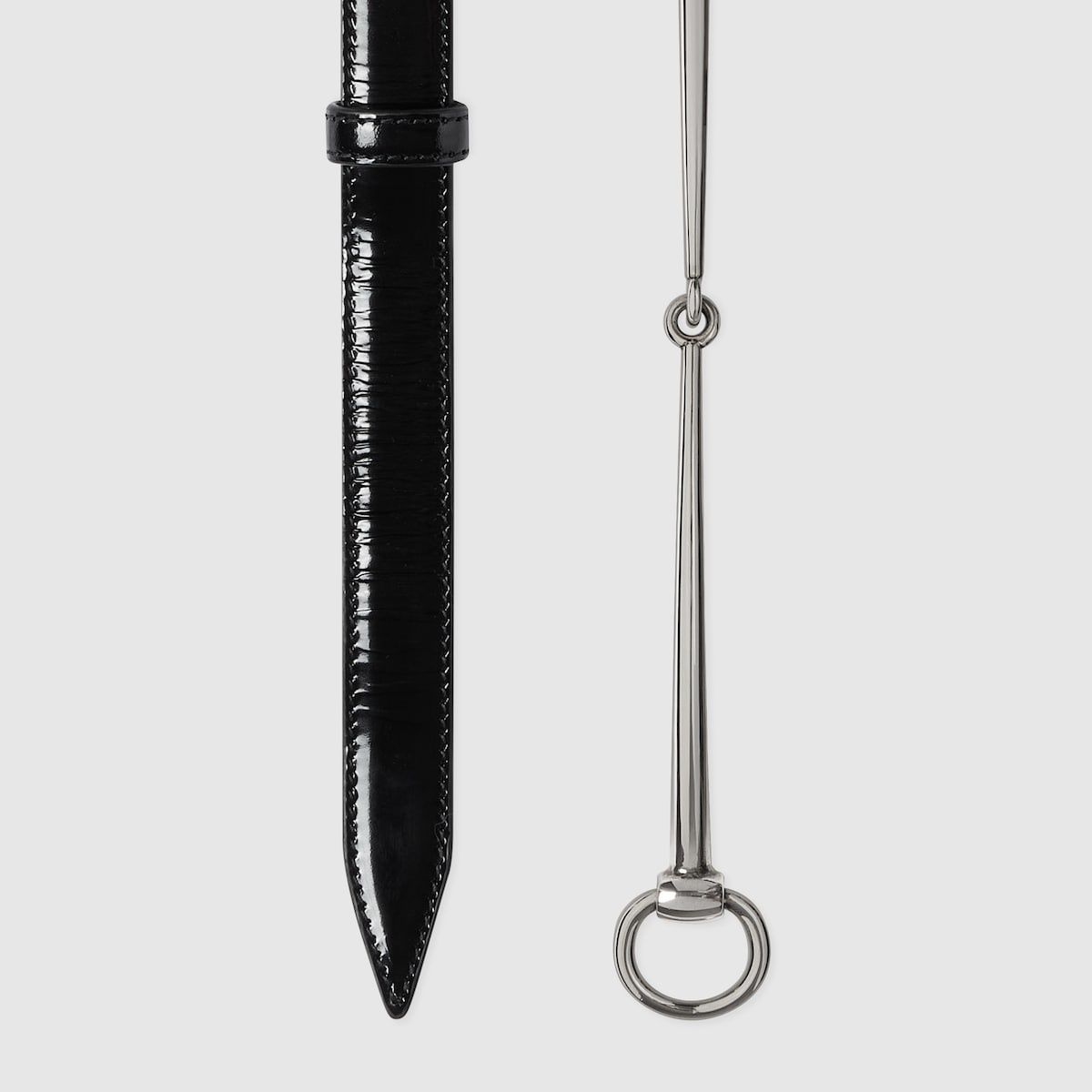 Slim Horsebit thin belt - 2