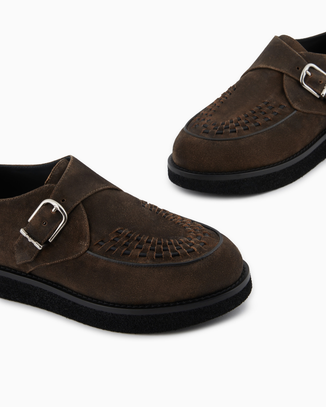 NEW YORK CAPSULE COLLECTION MONKSTRAPS IN DAPPLED CRUST LEATHER - 5