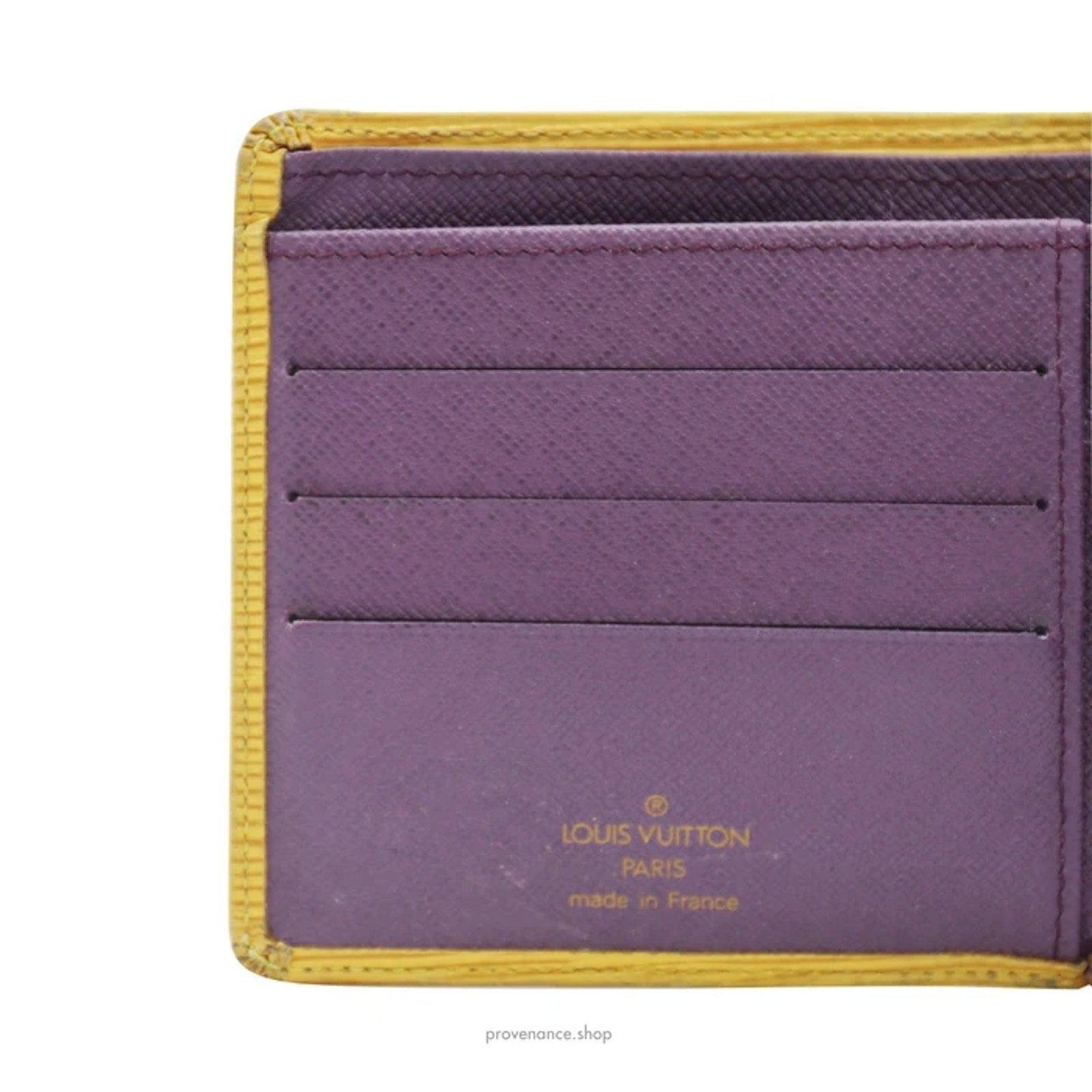 Louis Vuitton Marco Wallet - Tassil Yellow Epi Leather - 8