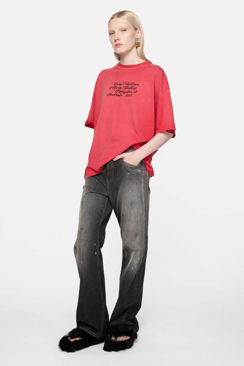 Acne Studios Logo t-shirt - Bright Red outlook
