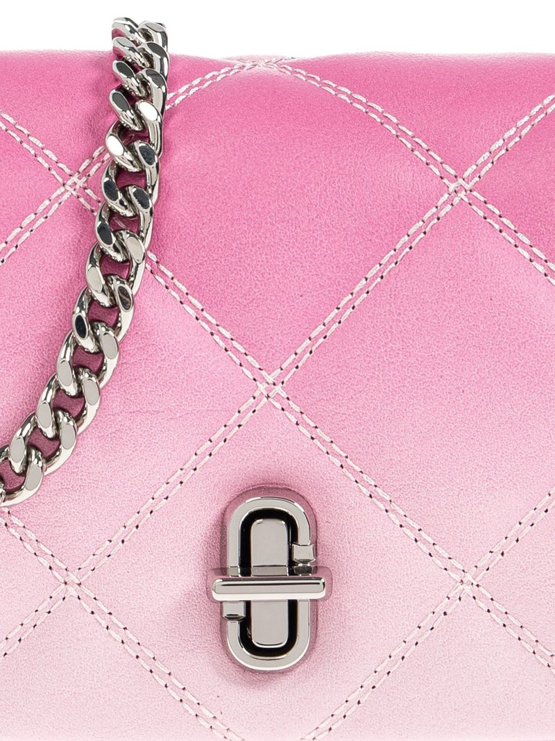 The quilted small Dual chain cross body bag 5