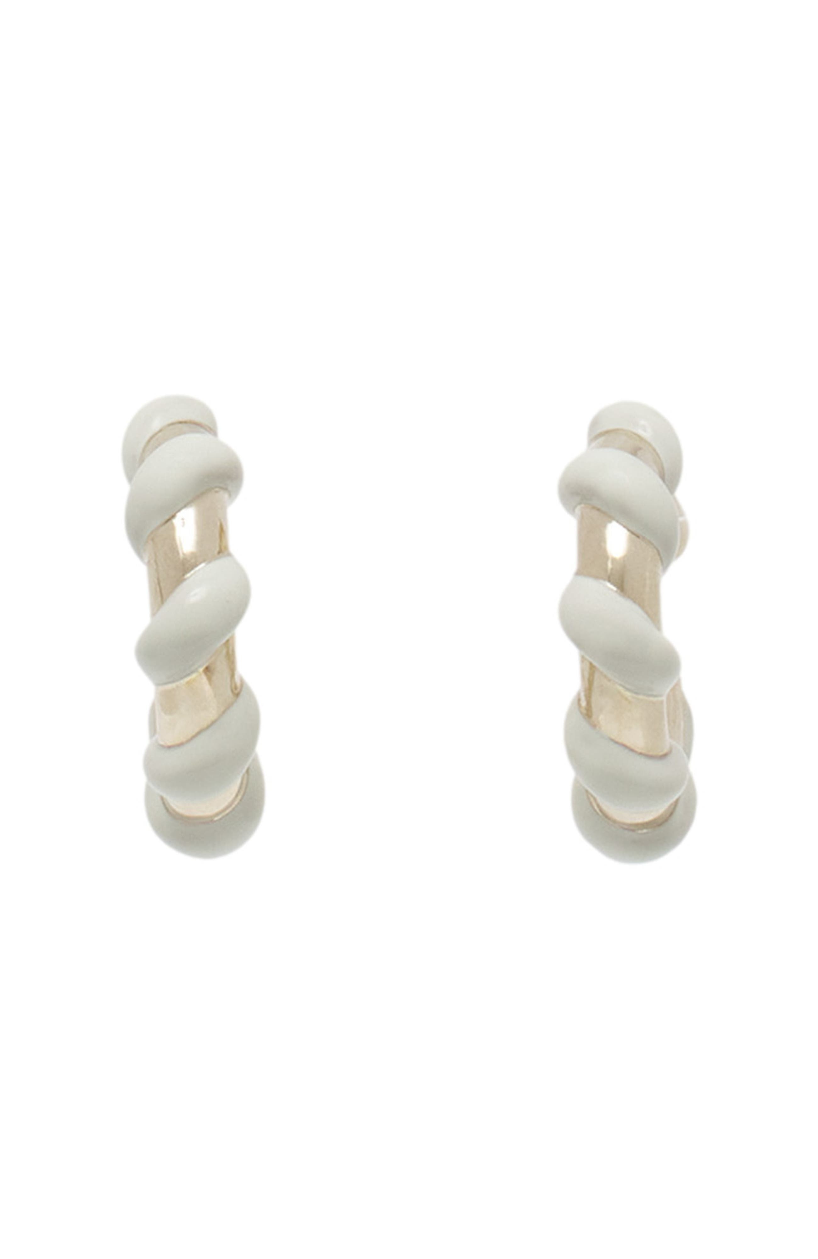 Lanvin Mélodie Candy Earrings in Off White at Nordstrom - 3