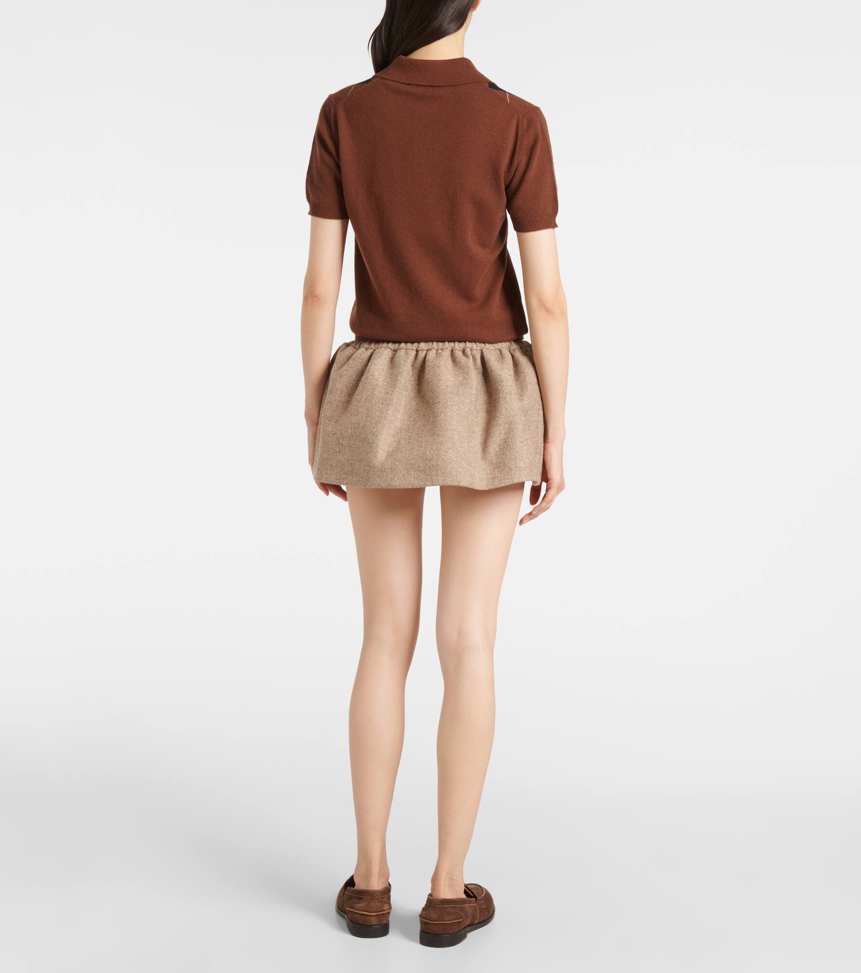 Virgin wool miniskirt - 3