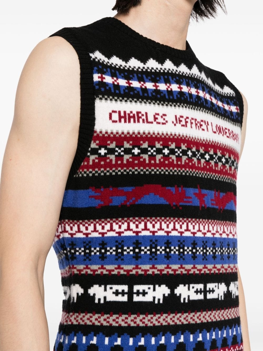 Fair Isle-intarsia knitted top - 6