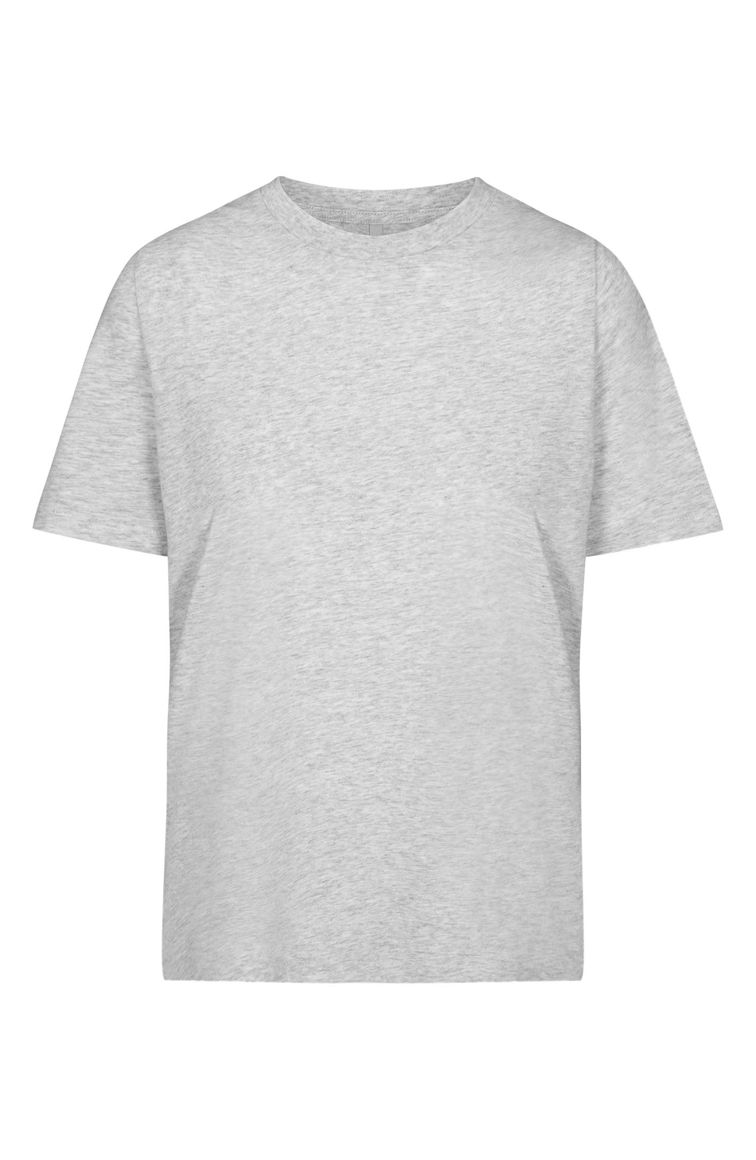 SKIMS Relaxed T-Shirt in Light Heather Grey at Nordstrom - 4